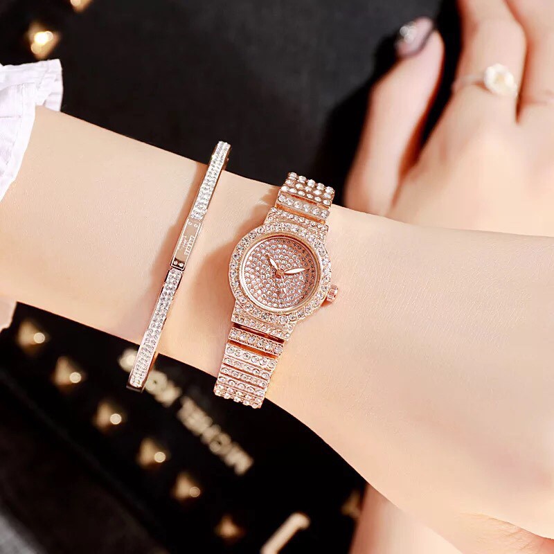 Đồng hồ thời trang nữ DZG dây đính cườm cực đẹp Th169 | BigBuy360 - bigbuy360.vn