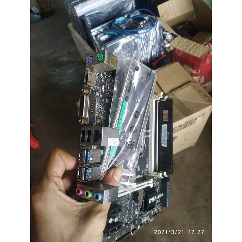 Combo Main B150 + I3.6100 MSI 4 Khe Ram (like new) - Đủ Fe - Tặng Fan Intel Stock