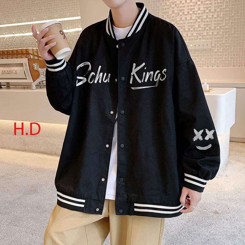 Áo khoác bomber schuking mặt cười HD12