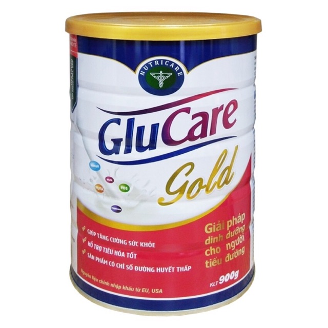 Sữa GluCare Gold loại 900g - Dinh dưỡng bổ sung cho người tiểu đường.