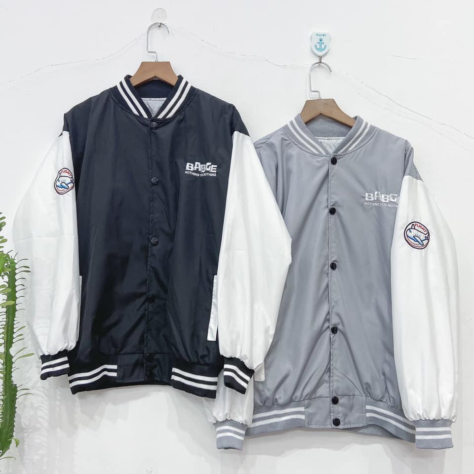 Áo Khoác BOMBER dù thêu Badge Unisex [4 Màu ] - GinniShop | BigBuy360 - bigbuy360.vn