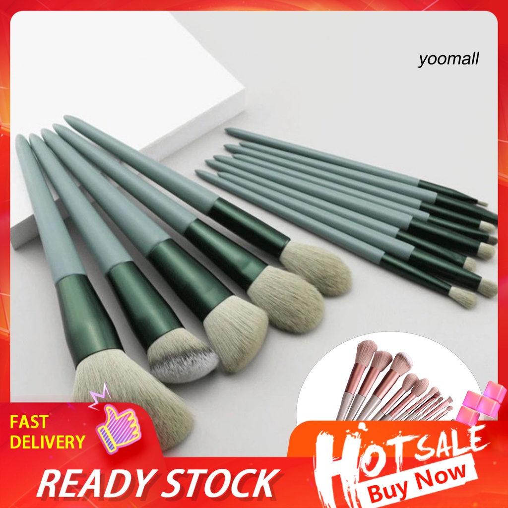[Hàng mới về] Set 13 cọ trang điểm lông mịn khô nhanh an toàn