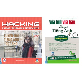 [Mã LT50 giảm 50k đơn 250k] Sách - Combo Luyện Nói Tiếng Anh Đột Phá + Vừa Lười Vừa Bận Vẫn Giỏi Tiếng Anh