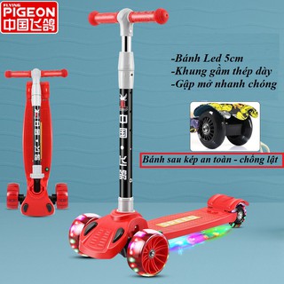 Xe scooter 3 bánh an toàn cho trẻ em  chịu lực 80kg phù hợp cho cả bé trai và gái (BH-12tháng)