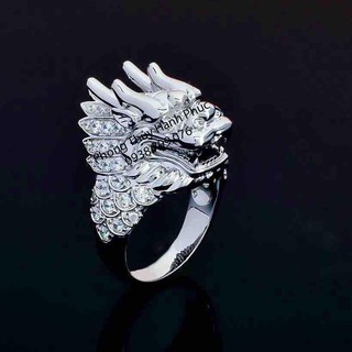Nhẫn Nam Chạm Đầu Rồng - Model - Mạnh Mẽ