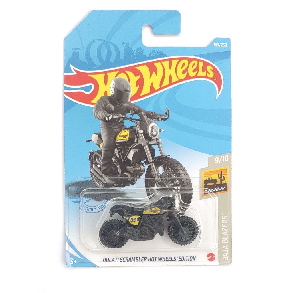 Xe mô hình tỉ lệ 1:64 Hot Wheels T-5 Mô tô Ducati Scrambler Mooneye
