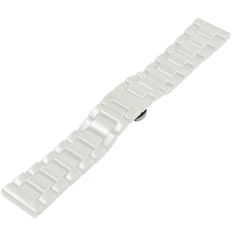 Dây đồng hồ bằng sứ cao cấp 16mm 18mm 20mm 2 màu trắng đen
