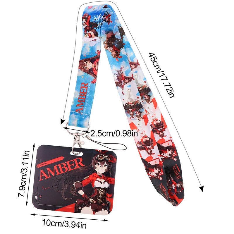 Ví Đựng Thẻ Học Sinh Kèm Dây Đeo In Hình Anime Dễ Thương Xinh Xắn