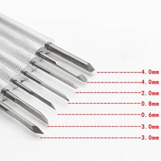 7Pcs  Carving  Tools Set Mini Walnut Engraving Aluminum Engraver Supply