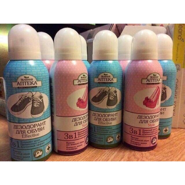 Xịt khử mùi hôi giày Apteka của Nga
