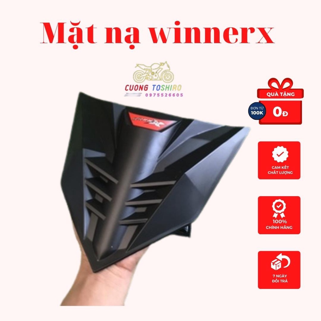 ốp mặt nạ xe winnerx màu đen cacbon có keo 3m dán sau cực chắc sản phẩm bảo hành 1 năm