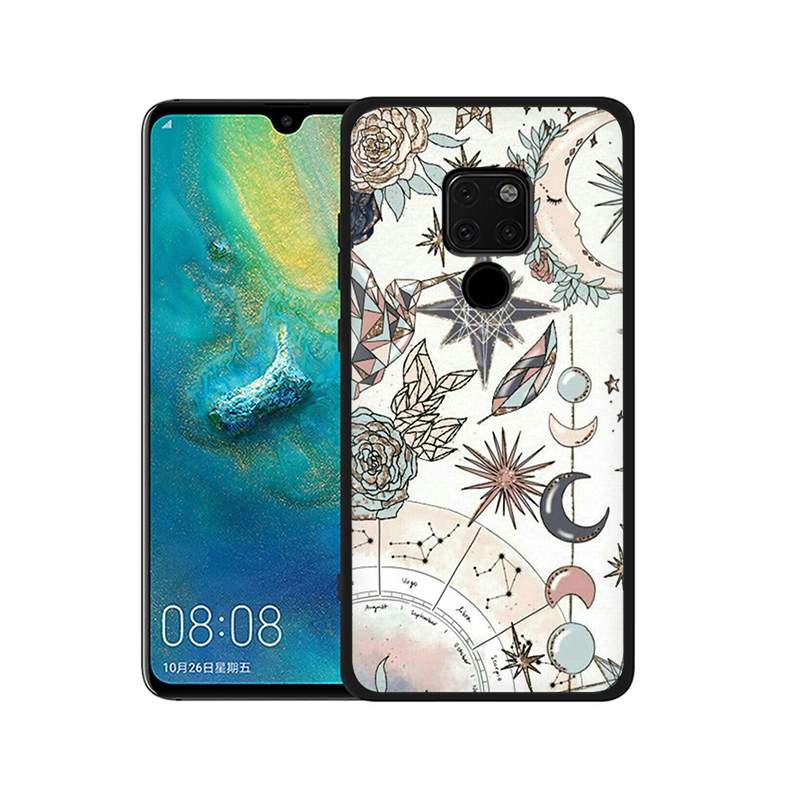 Ốp Điện Thoại Mềm Họa Tiết Số La Mã E125 Cho Huawei P10 P20 P30 P40 Lite Pro Max P Smart Z Plus 2018 2019