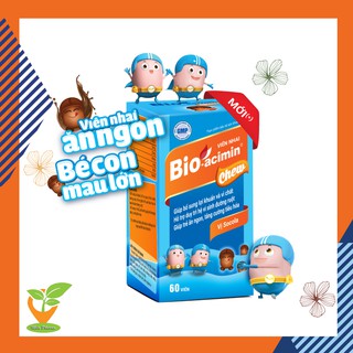 Viên nhai Bio-Acimin Chew vị chocolate - Men tiêu hóa, men vi sinh - Bioacimin