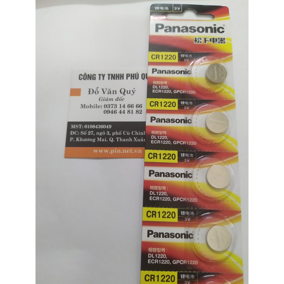 Pin CR1616 cr1632 cr1620 cr1220 Panasonic