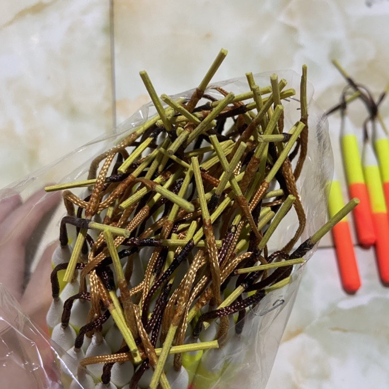 Combo 5 Phao Bút Khúc Vàng Đỏ Trắng - Phao Câu Cá