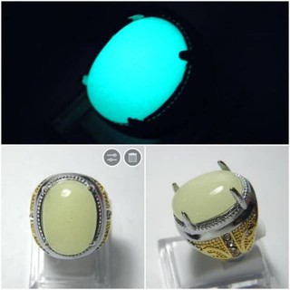 Nhẫn Đá Phong Thủy Phát Sáng Trong Bóng Tối