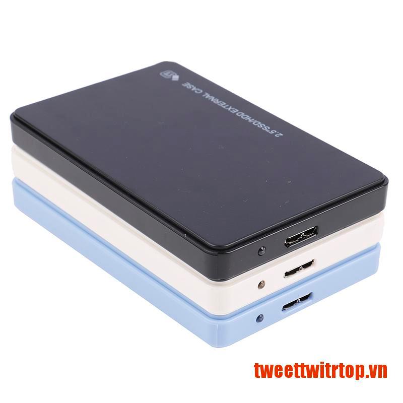 TRTOP 2.5 inch HDD SSD Case USB3.0 to SATA Hard Disk Box 5Gbps SD Disk Case