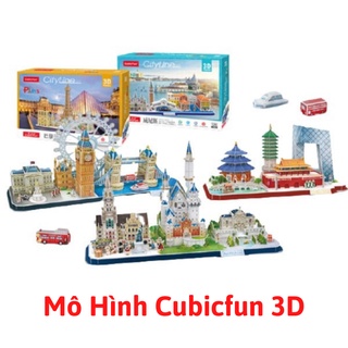 Mô Hình Lắp Ghép 3D Cubic Fun Các Thành Phố Nổi Tiếng Thế Giới : Paris, London, New York, Moscow, Thượng Hải, Bắc Kinh