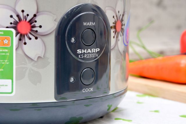 [Mã ELMALL300 giảm 7% đơn 500K] Nồi cơm điện Sharp 2.2 lít KSR231STVSS