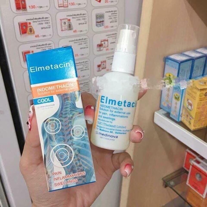 Xịt đau nhưc elmetacin thái lan chai 50ml