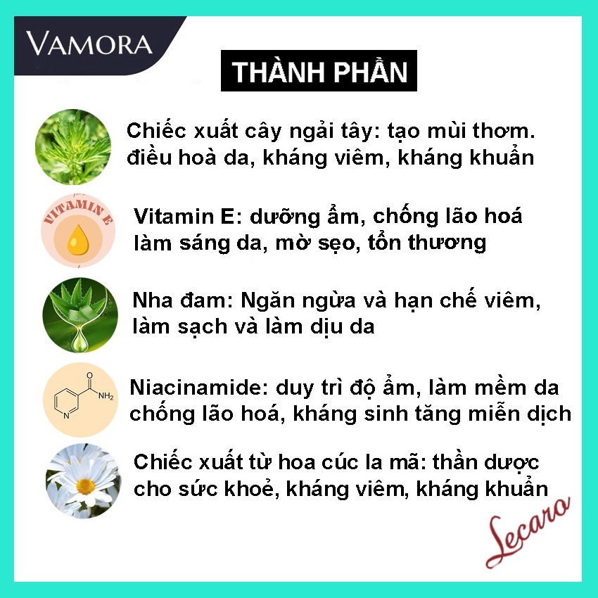 Dung Dịch Vệ Sinh Nam VAMORA MEN'S INTIMATE WASH Hương Nước Hoa, Bọt Vệ Sinh Nam Làm Sạch, Dưỡng Ẩm LECARO