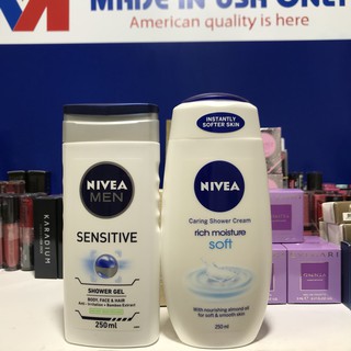 COMBO SỮA TĂM NIVEA NAM VÀ NỮ