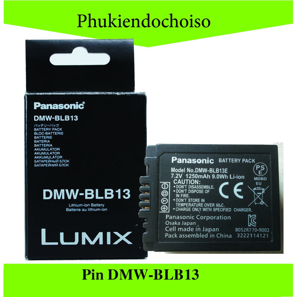 Pin thay thế pin máy ảnh for Panasonic DMW-BLB13