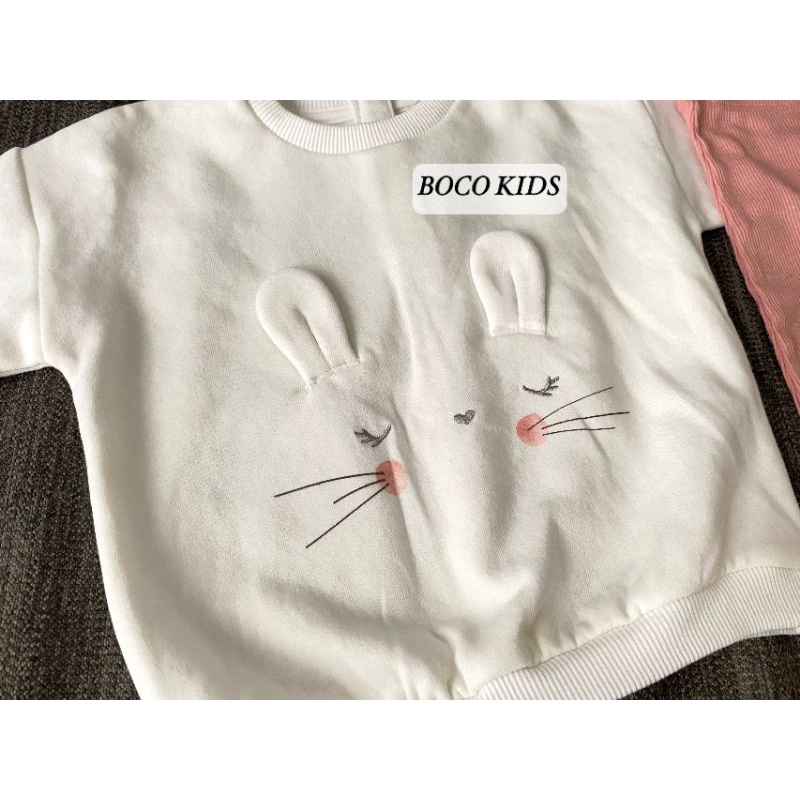 Bộ đồ thu đông bé gái lót nỉ Matalan UK