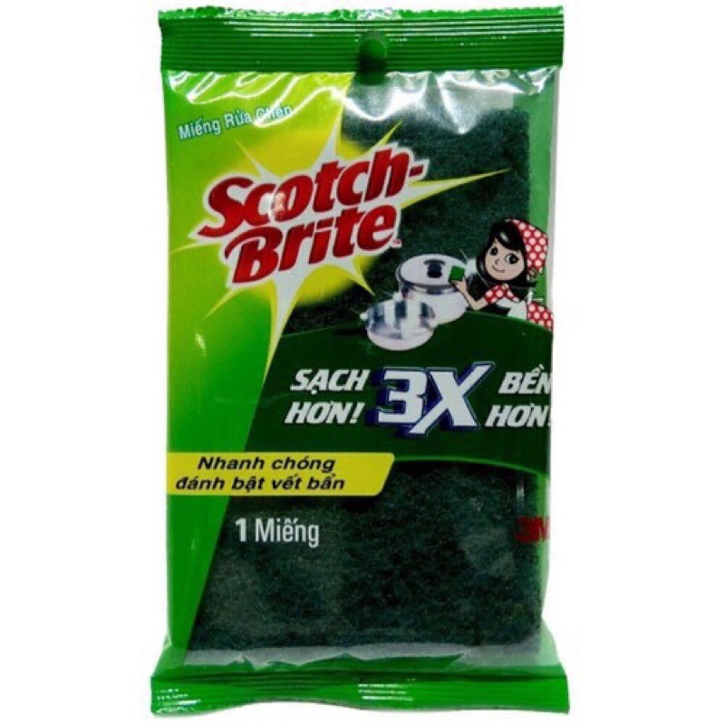 Combo 3 Miếng Rửa Chén Scotch-Brite 3M