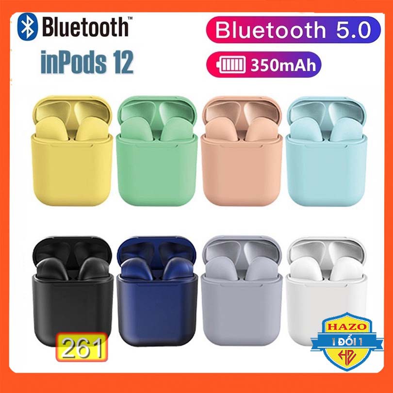 TAI NGHE BLUTOOTH KHÔNG DÂY INPODS12 I12 TWS ĐIỀU KHIỂN CẢM BIẾN HIFI CHO ANDROID iOS