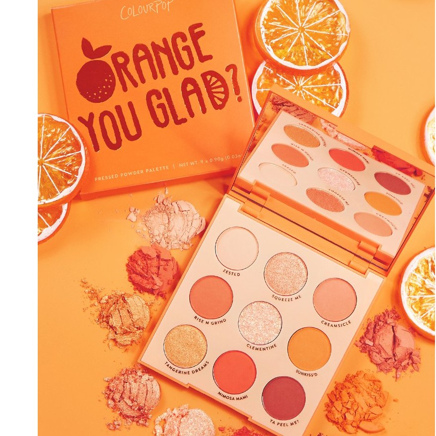 Bảng phấn màu mắt Colourpop 9 ô Orange You Glad