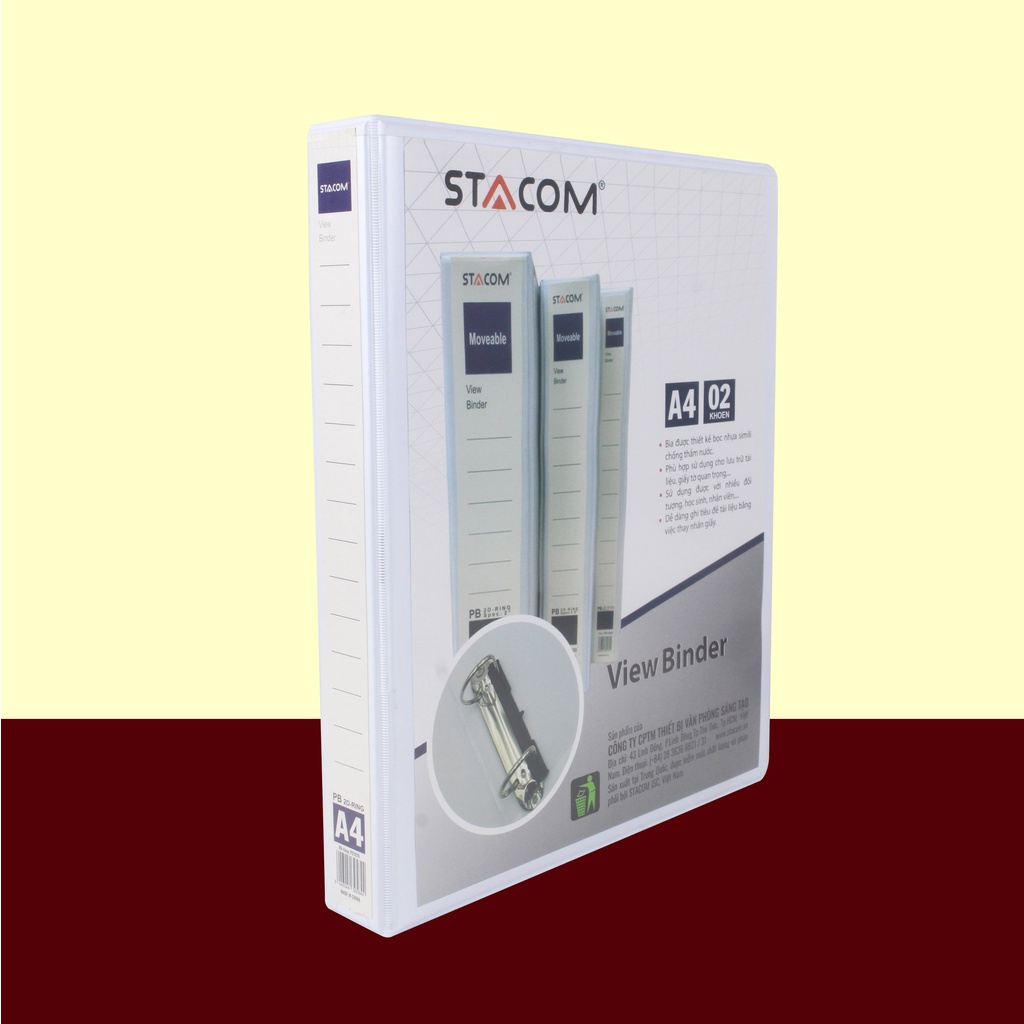 Bìa còng cua Simily 02 lỗ Stacom PB102D (5cm)