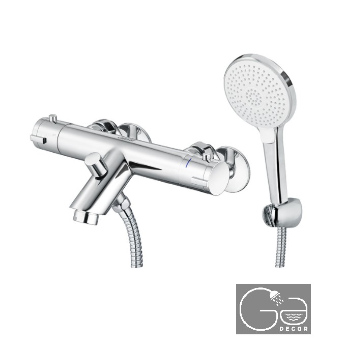 VÒI SEN TẮM ĐỨNG NHIỆT ĐỘ TỰ ĐỘNG VỚI TAY SEN 3 CHẾ ĐỘ XẢ CAESAR TS617