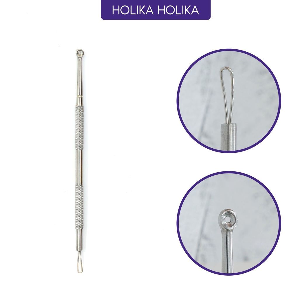 Que lấy nhân mụn Hàn Quốc Holika Holika thiết kế tối ưu dễ phù hợp để lấy nhân mụn, bã nhờn dễ dàng