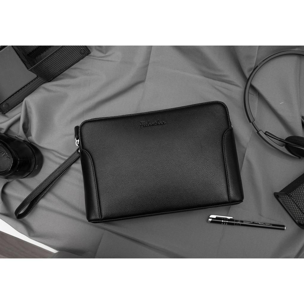 Túi Clutch Cầm Tay Nam FTT Leather Da Bò Tích Hợp Ngăn Đựng Thẻ Card Tiện Lợi