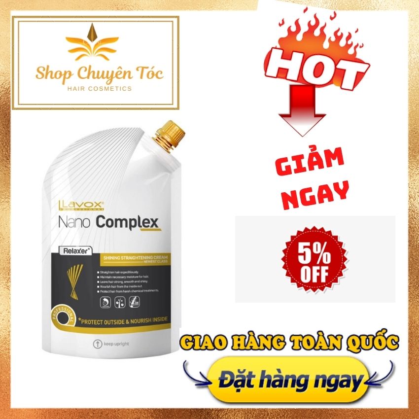 Kem Duỗi Phủ Bóng Duỗi thẳng Tóc THẾ HỆ MỚI NANO COMPLEX  (💥DUỖI 1 Lần Không cần Dập💥) Túi  500ml