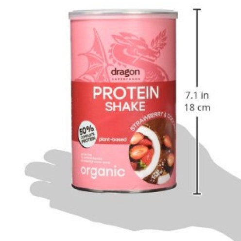 Bột Protein shake dâu và dừa 500gr - Dragon Superfoods