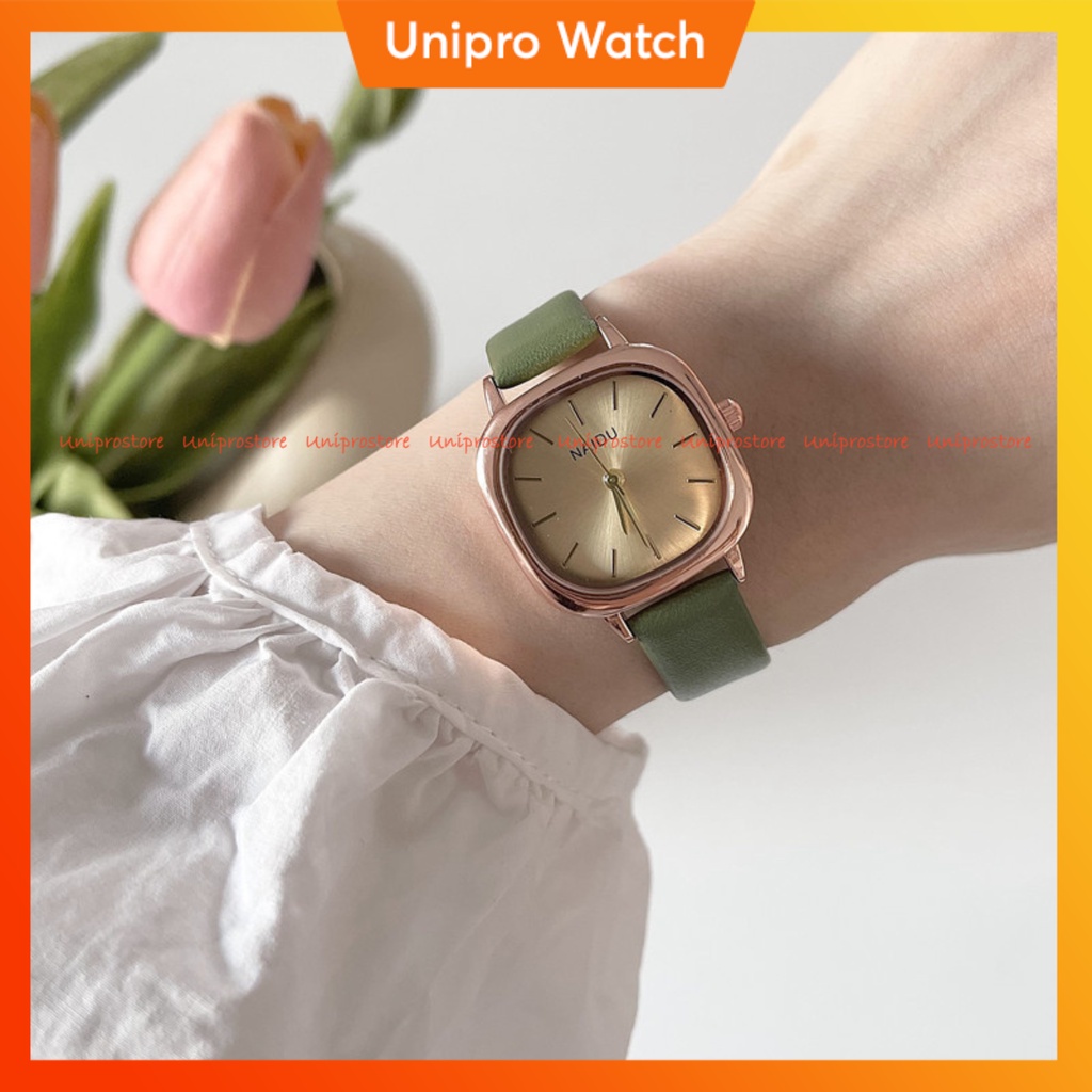 Đồng hồ thời trang nữ Ulzzang NAIDU vuông thời trang sang trọng
