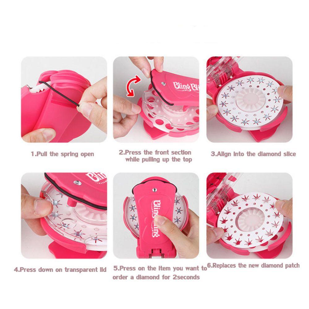 CHOOKEY Bộ Sticker Đính Đá Xinh Xắn Trang Trí Tóc Cho Bé Gái