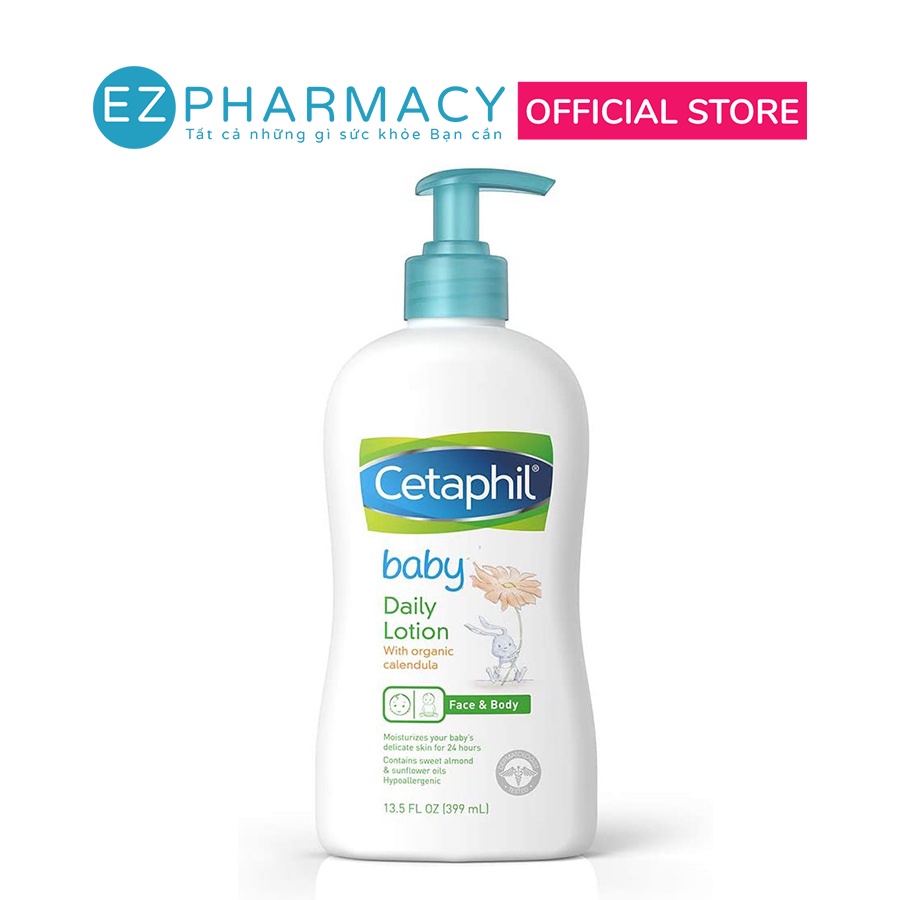 Sữa dưỡng da cho bé - Cetaphil Baby Daily Lotion with Organic Calendula 400ml