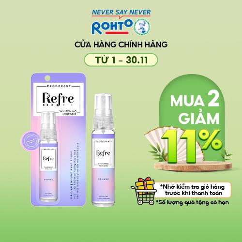 Xịt khử mùi dưỡng trắng hương nước hoa Refre 30ml/chai