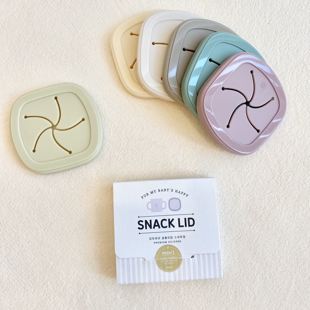 Nắp cốc gấu silicon cao cấp SNACK LID  Chính hãng Bluemama *Nhập Hàn