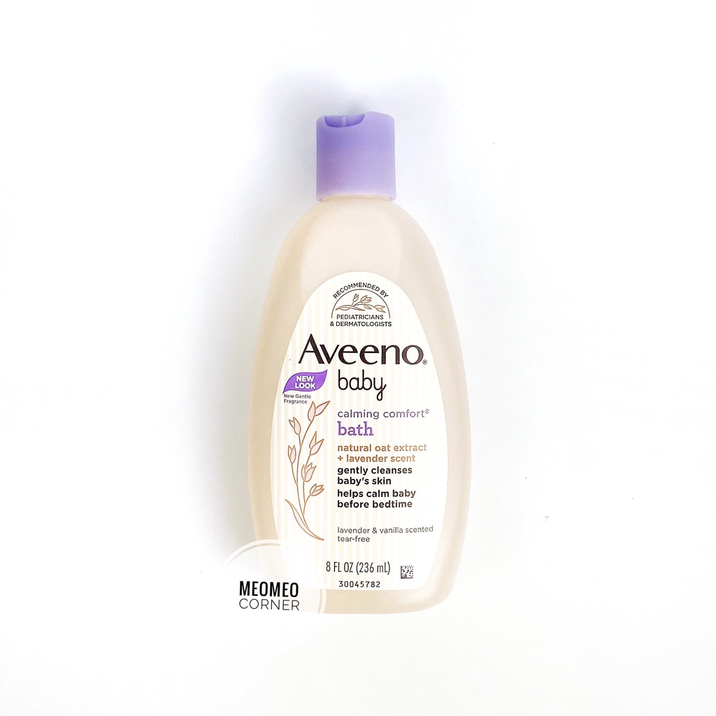 Sữa tắm gội toàn thân cho bé Aveeno Baby Lightly Scented Wash & Shampoo 532ml Úc