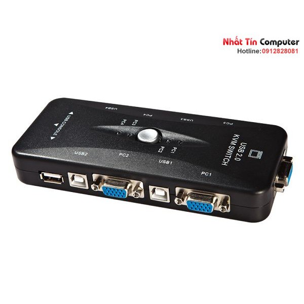 Bộ chia KVM Switch 4 port USB MT-VIKI MT-401UK-CH