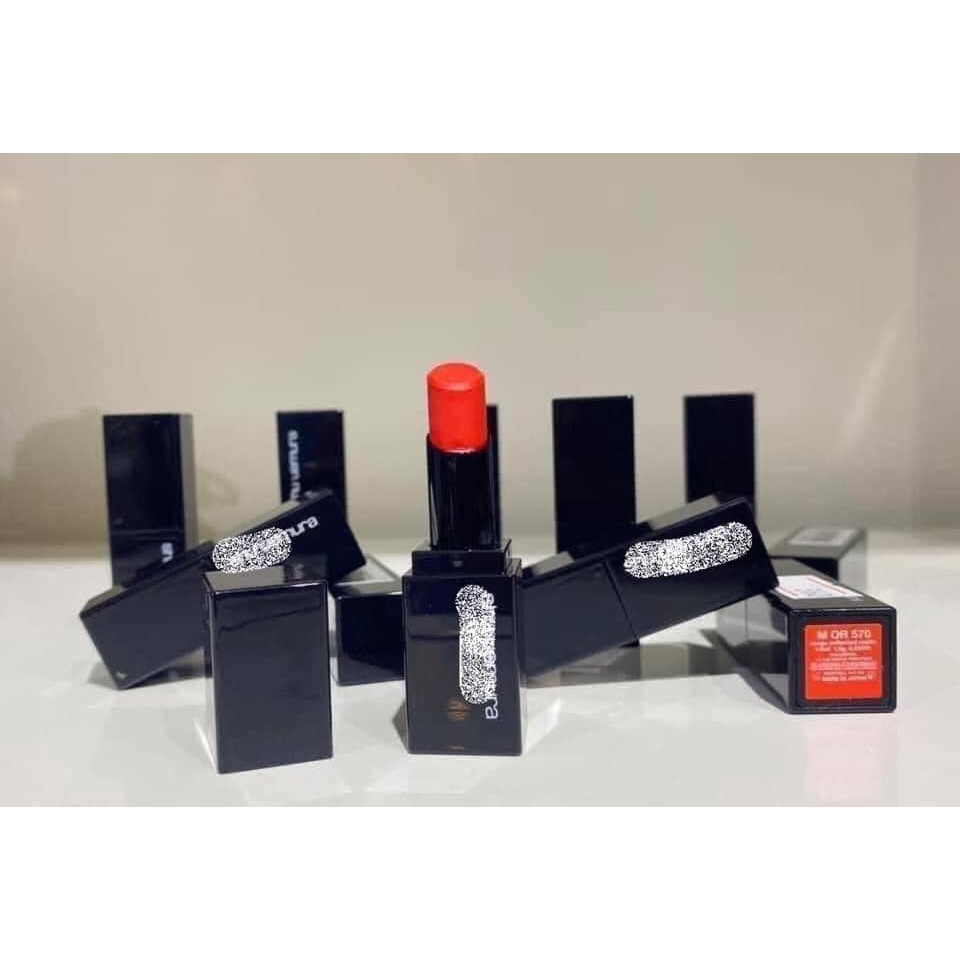 Son Shu 570 đỏ cam mini unbox