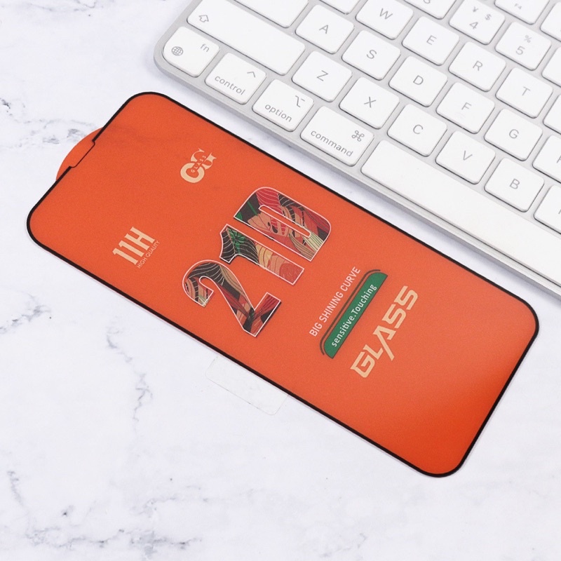 Kính cường lực full màn iPhone 21D tự dán chính hãng OG cho iPhone 6 6S 7 8 SE X XS 11 12 13 14 Plus Pro Max