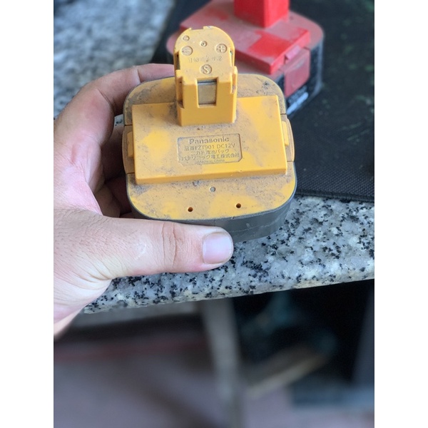 Vỏ pin national 12v zin bãi đóng dk 6cell lion
