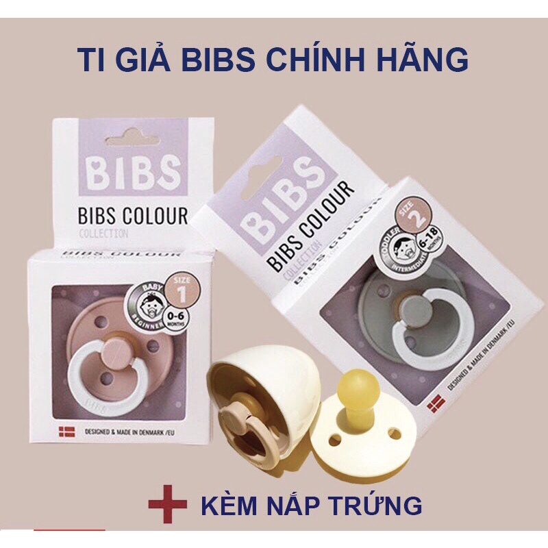 [Chính hãng] Ti Giả Bibs / Ti Ngậm Bibs Đan Mạch - Tặng Nắp Trứng