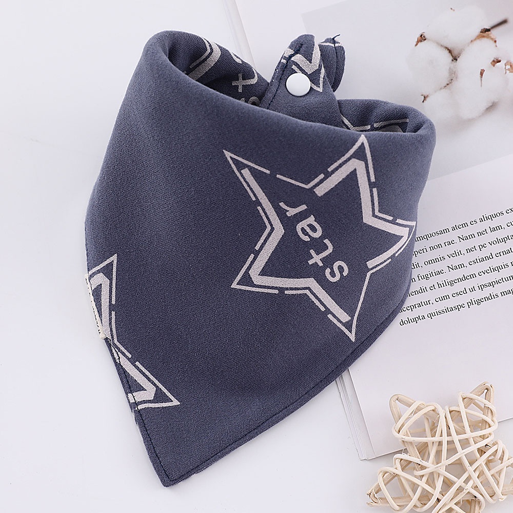Yếm Ăn Cotton Hai Lớp Siêu Mềm In Họa Tiết Hoạt Hình Có Thể Điều Chỉnh Cho Bé Sơ Sinh