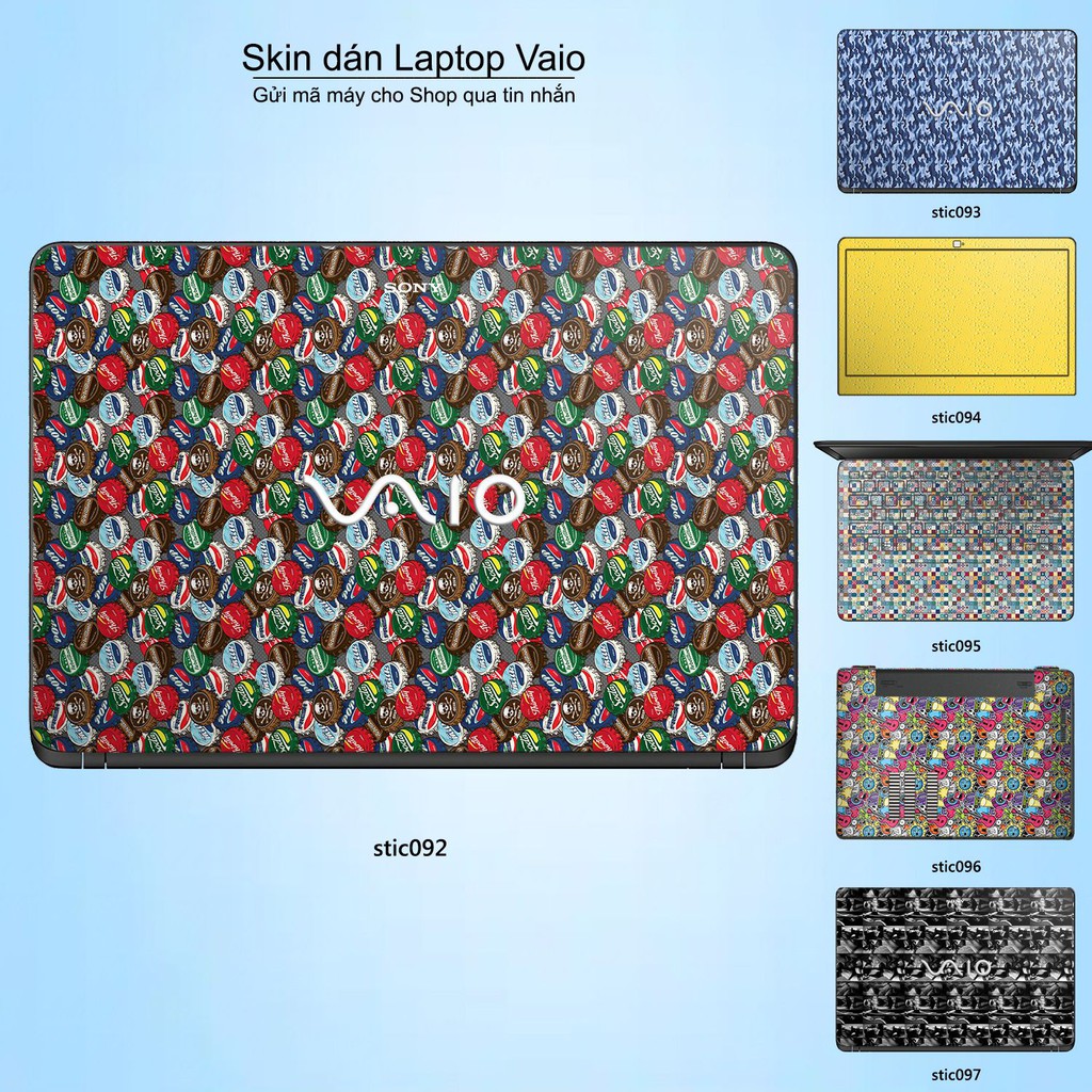Skin dán Laptop Sony Vaio in hình Hoa văn sticker _nhiều mẫu 16 (inbox mã máy cho Shop)